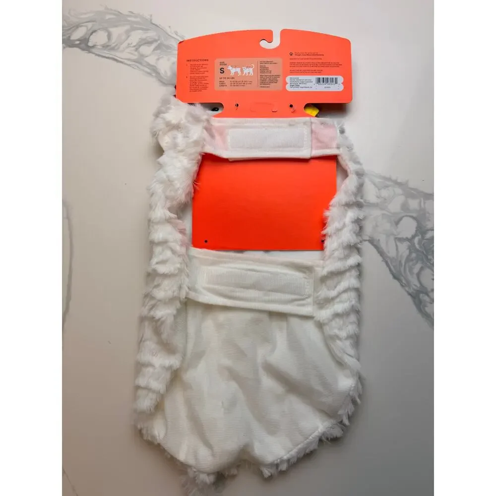 Boots & Barkley Chicken Pet Costume Small White Halloween Dog Cat NWT Complete